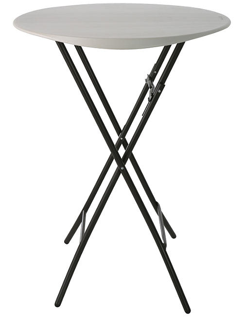 33-Inch Round Bistro Table - White - Rental