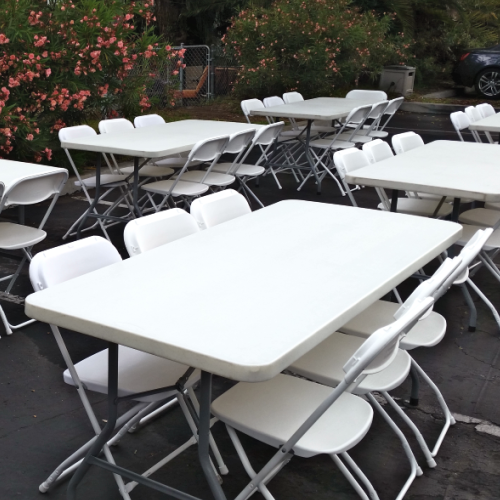 6 Foot Rectangle Table - White - Rental